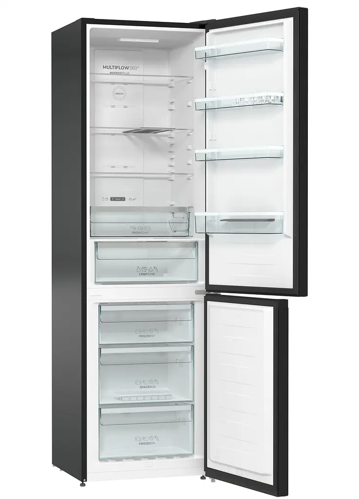 Холодильник з нижньою морозильною камерою Gorenje (NRK6201SYBK) - фото 7