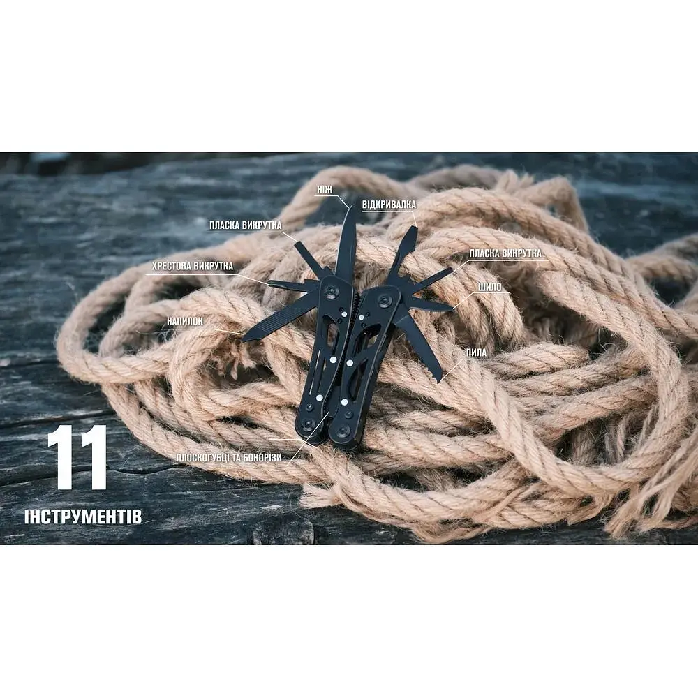 Мультитул Ganzo G104 S чорний - фото 5