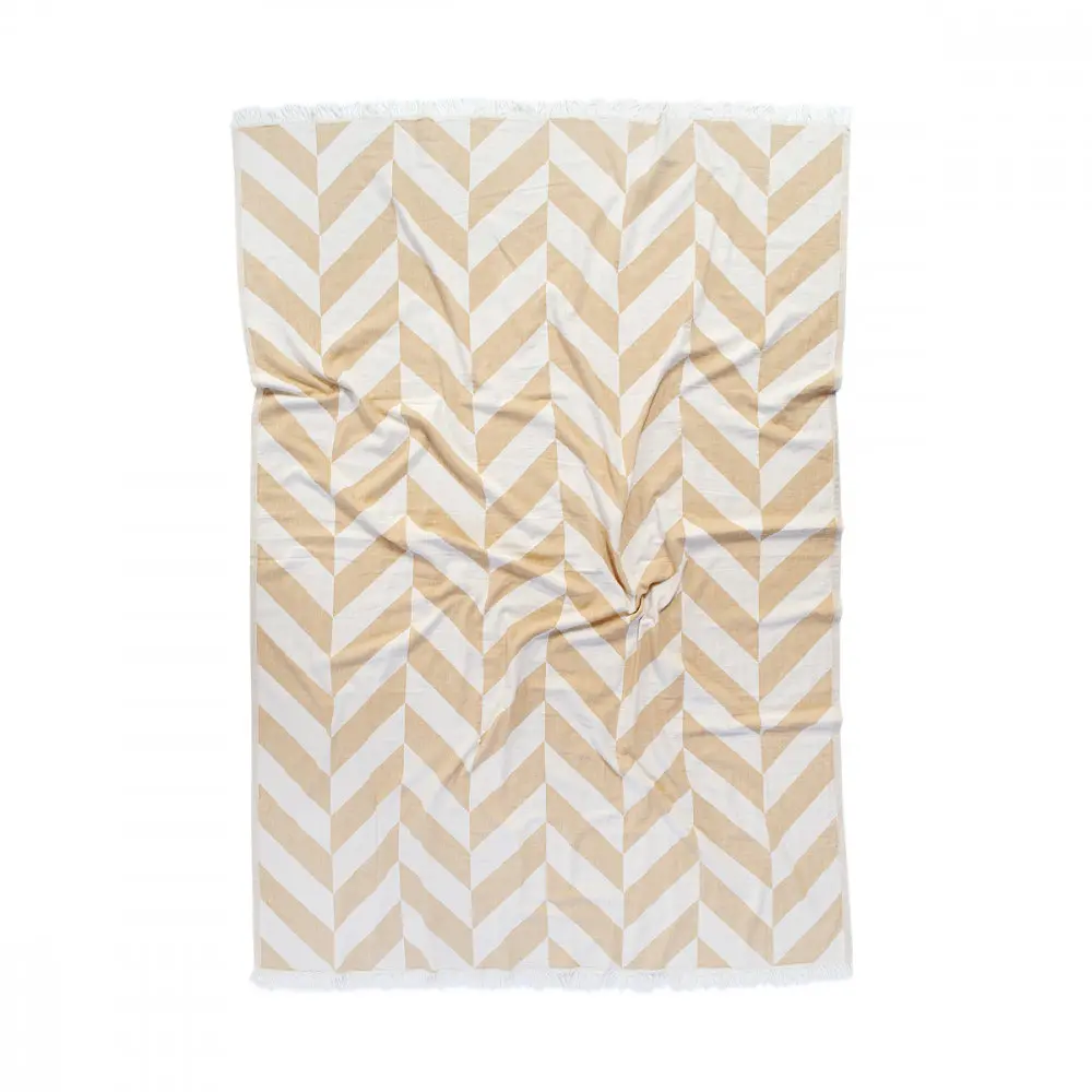 Плед-накидка Barine - Fishbone Throw Mustard 130*180 - фото 4