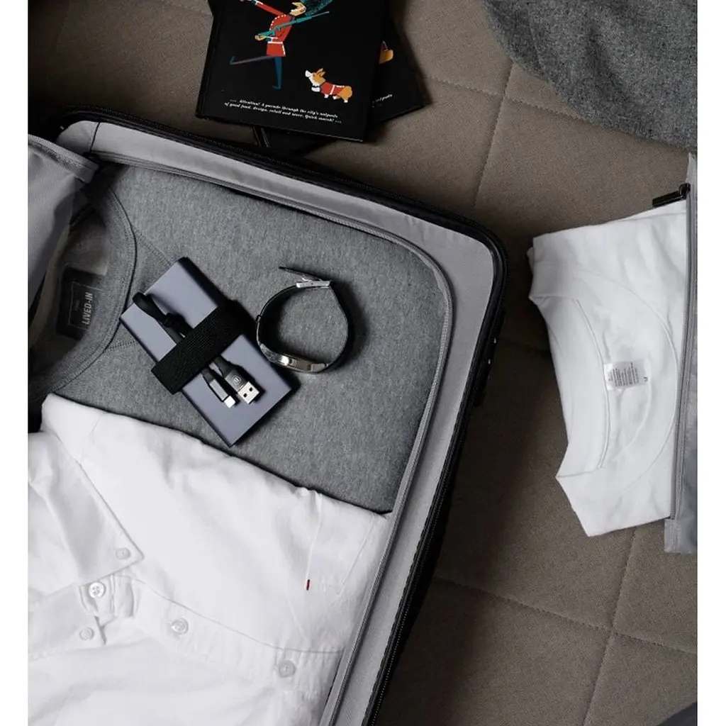 Валіза на Xiaomi Ninetygo Business Travel Luggage 24" 4-х коліщатках 65 л червона (6970055346726) - фото 4