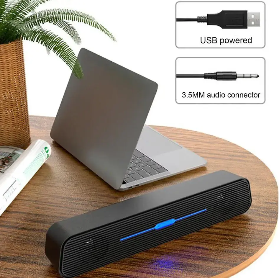 Компьютерная колонка Kisonli i520, 6W, саундбар для ПК и ноутбука - фото 5