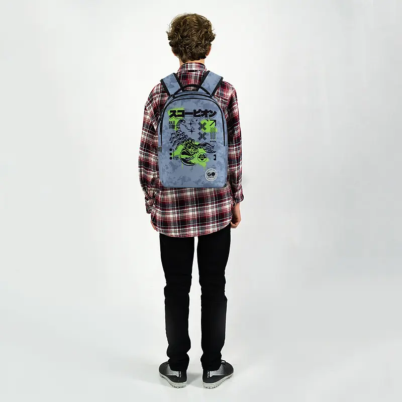 Рюкзак GoPack Teens 135M-5 Чорно-блакитний (GO26-135M-5) - фото 15