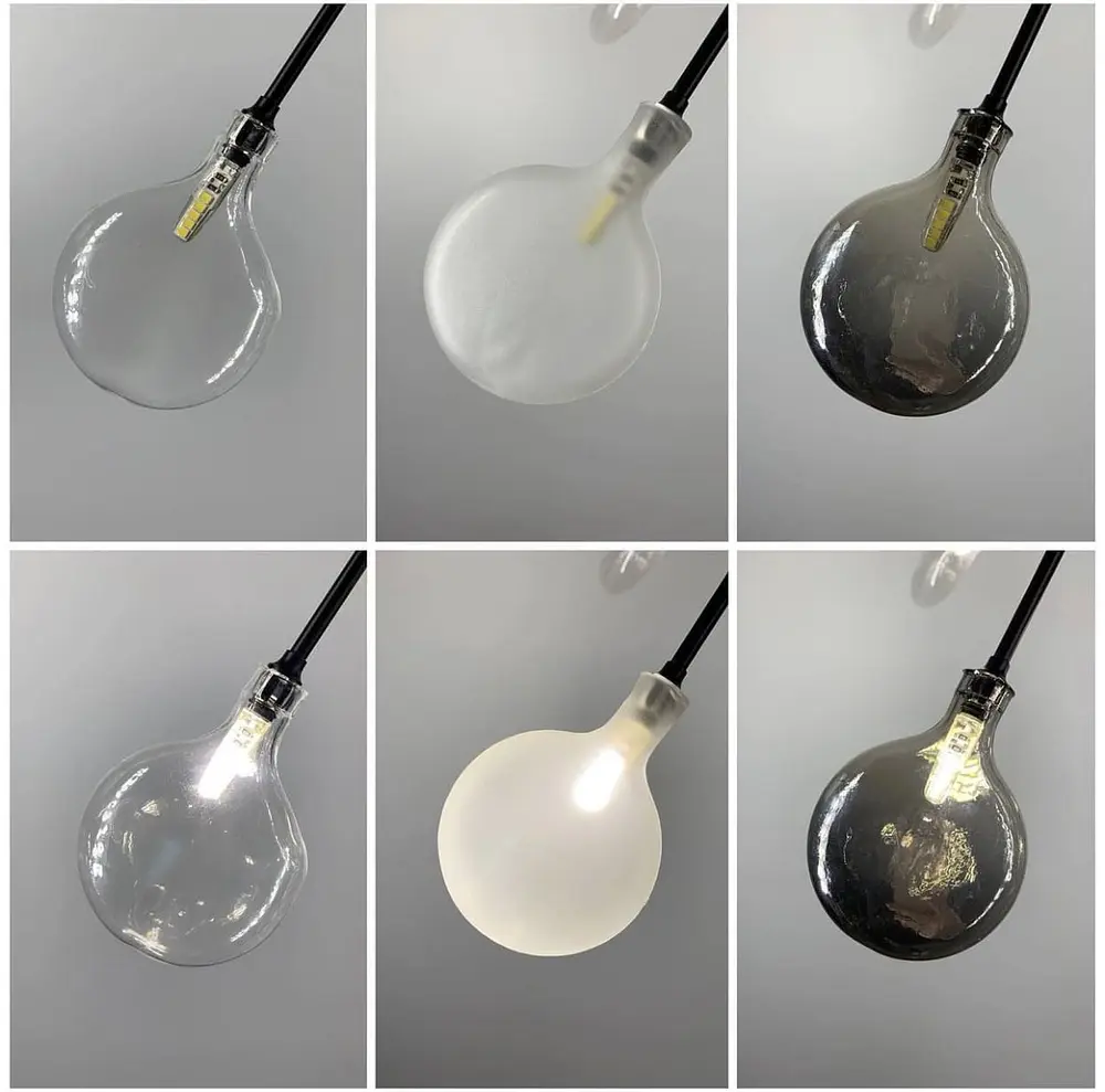Современный светильник на 45 ламп с веточками черного цвета Line.F Цвет плафона Прозрачный - фото 4