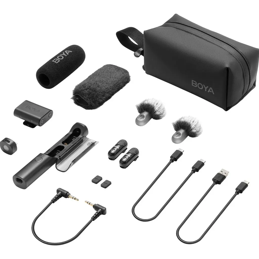 Микрофонная радиосистема Boya Magic 03 USB-C with 2 TX + 1 RX + 1 TRS Black [157245] - фото 7