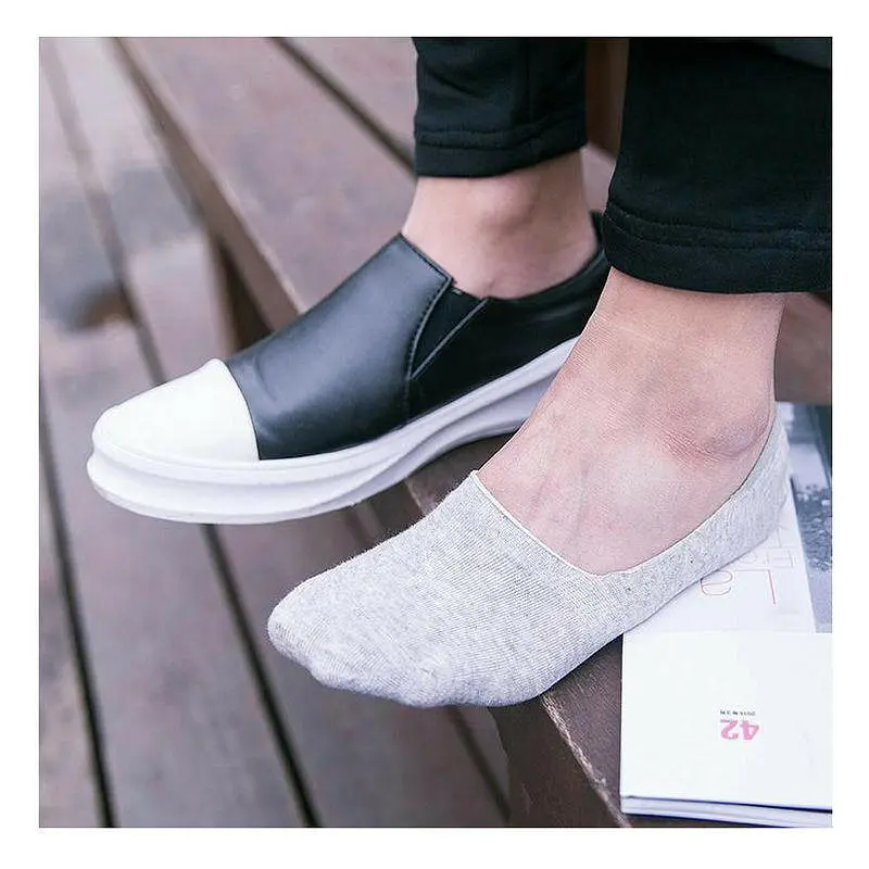 Безшовні дихаючі сліди з силіконом ORGANIC cotton JILL ANTONY 39-41 men's арт. 31001 39-41, Сірий - фото 3