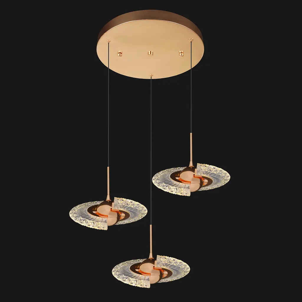 Світильник Brille підвісний LED Gold 36W BR-01 481S/3 - фото 3