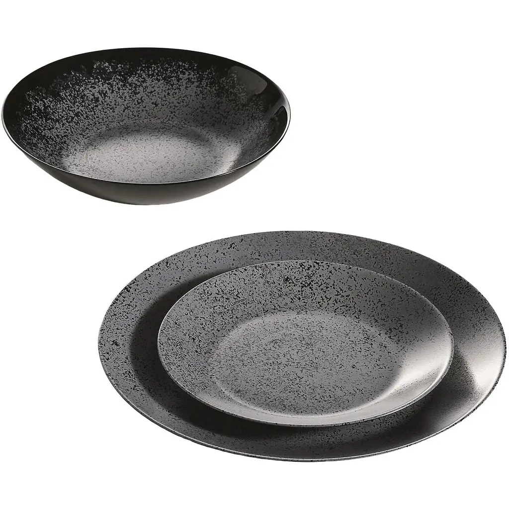 Тарілка обідня Luminarc Slate 25 см Black (V0115) - фото 5