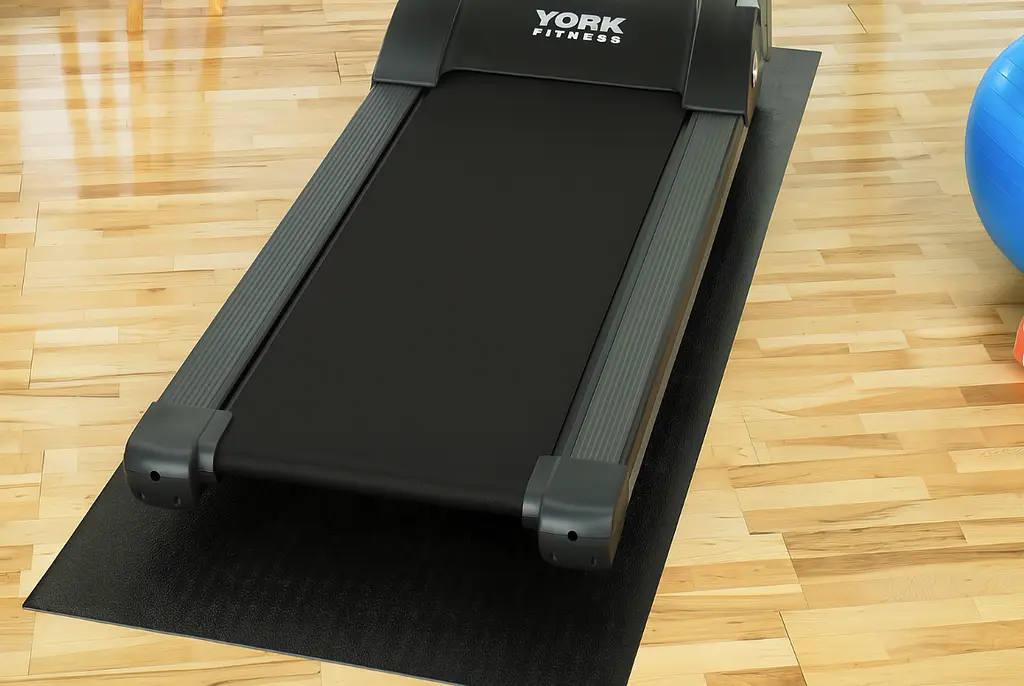 Мат під тренажер York Fitness Treadmill чорний - фото 3