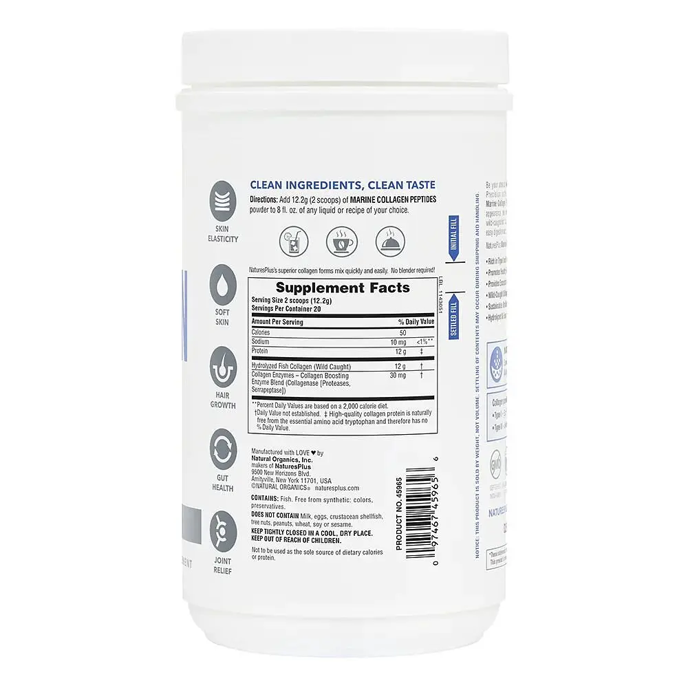 Пептиди морського колагену NaturesPlus Marine Collagen Peptides 244 г - фото 2
