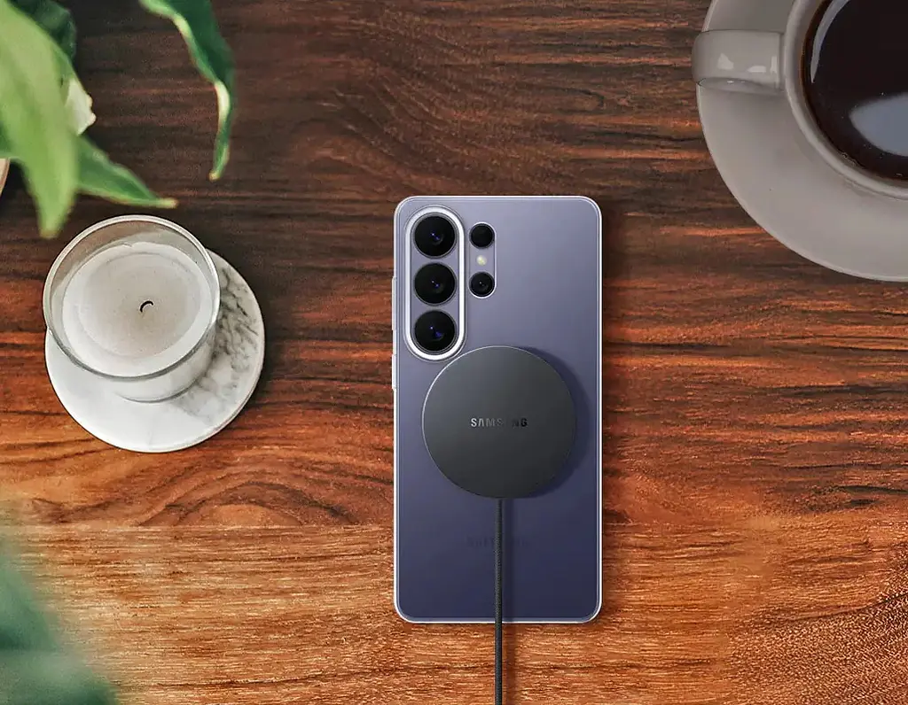 Бездротовий зарядний пристрій Samsung EP-P2900 Magnet Wireless Charger 25W Dark Grey (EP-P2900TBEGWW) - фото 3