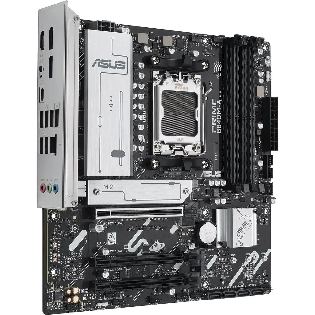 Материнська плата Asus Prime B840M-A-CSM sAM5 B840 4xDDR5 M.2 HDMI DP WiFi BT mATX CSM - фото 2