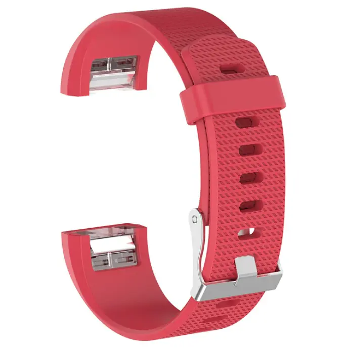 Силиконовый ремешок для фитнеса браслета Fitbit Charge 2 размер L- Red - фото 2