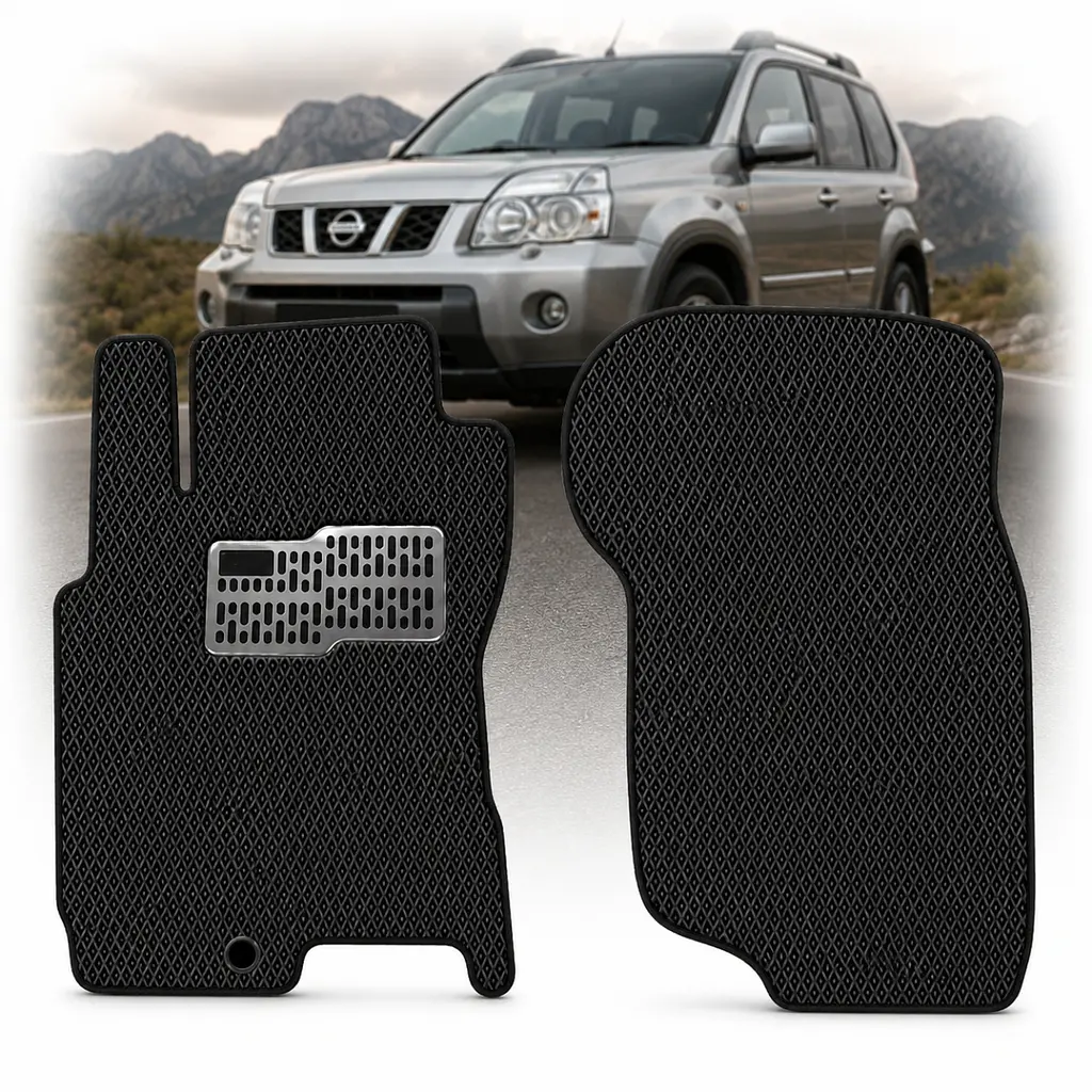 Килимки в салон передні EVA для Nissan X-Trail (Т-30) 2001-2007 з підп'ятником 2 шт