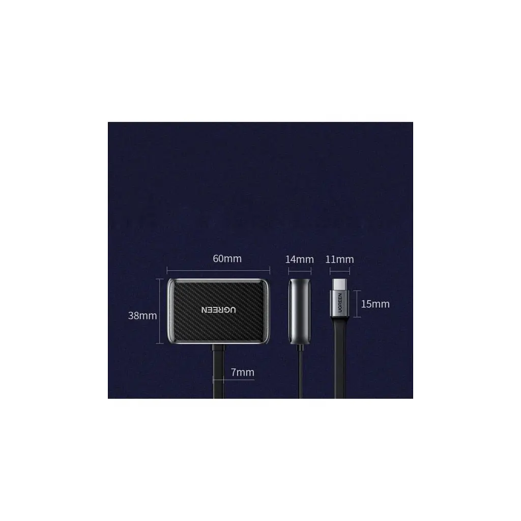 Перехідник USB2.0 to HDMI+VGA (HDMI 1.4b 3D/4K*2K30Hz+VGA 1080P60Hz CM303) black Ugreen (70549) - фото 3