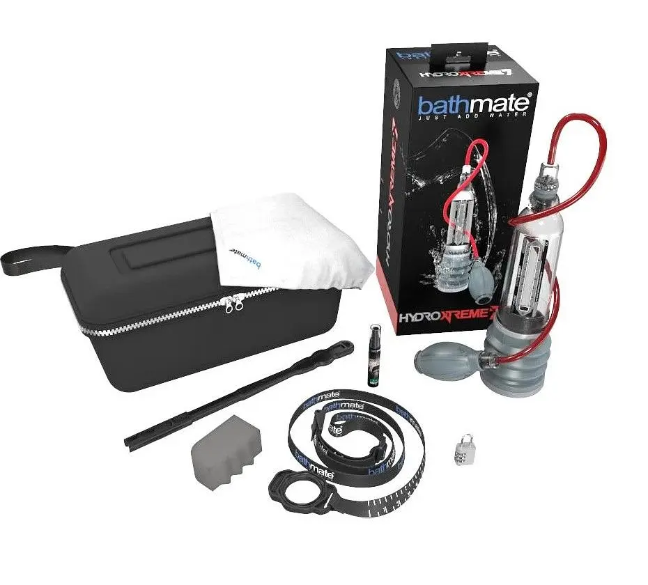 Гідропомпа Bathmate HydroXtreme 7 (X30) для члена 29х5 см прозора - фото 4