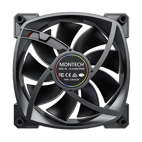 Корпусный вентилятор 140MM AX140 PWM BLACK MONTECH - фото 5
