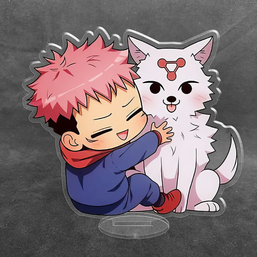 Акрилова колекційна фігурка Chibi Аниме: Магічна битва/Jujutsu Kaisen (Ітадорі Юдзі, Itadori Yuji) 10см - фото 2