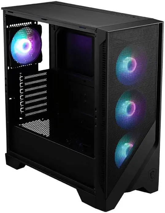 Корпус MSI MAG FORGE 320R AIRFLOW, чорний, без БП, Mid Tower, для ATX/Micro-ATX/Mini-ITX, 2xUSB 3.2, макс. CPU - 160 мм/VGA
