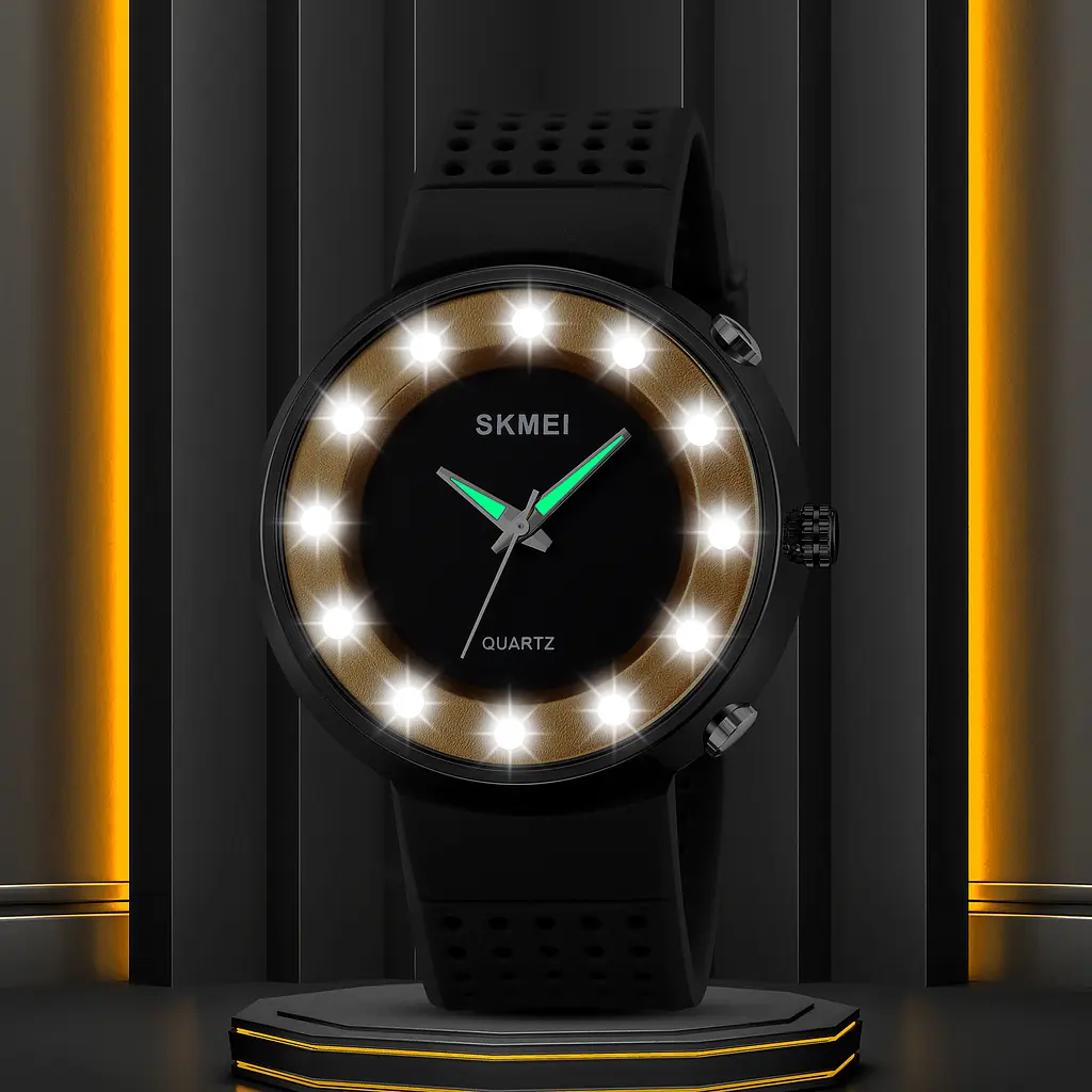 Наручний годинник чоловічий 2132GD Gold Skmei acs0030245 - фото 6