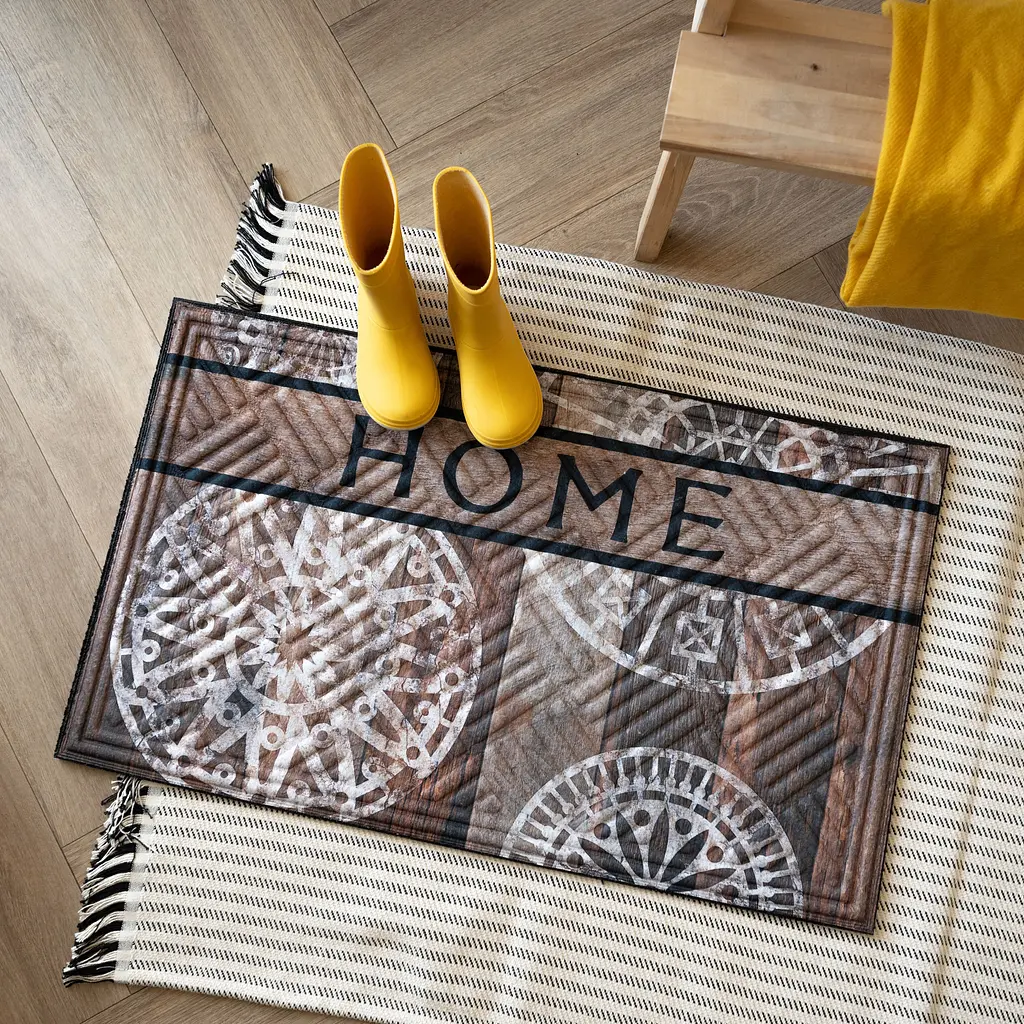 Килимок придверний MultyHome Wood Medallion 45x75 см (253068) - фото 5