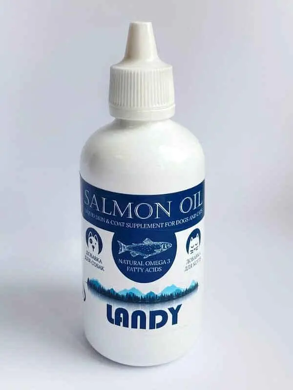 Олія лосося Landy Salmon Oil для собак і котів 100 мл - фото 2