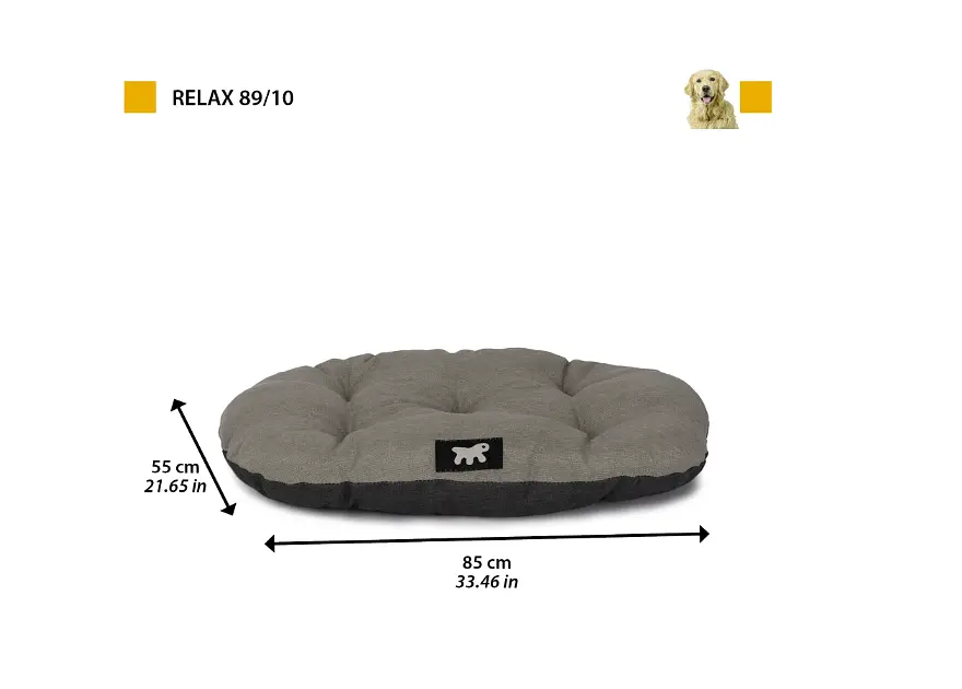 Подушка для собак і котів Ferplast Relax C Colour 89/10 сіра 86×55 см 82089095 - фото 2
