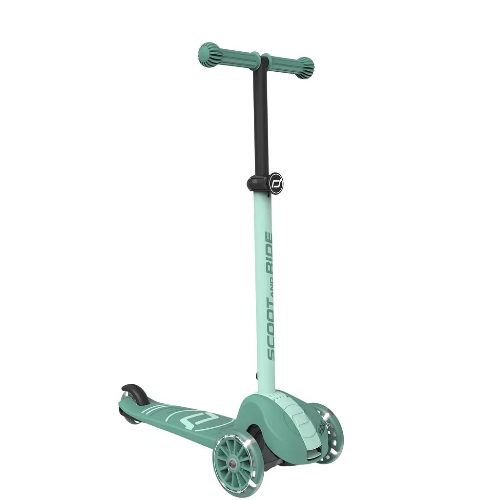 Самокат Scoot and Ride Highwaykick-3s колеса світяться 3+ років сіро-зелений (SR-00939) - фото 7