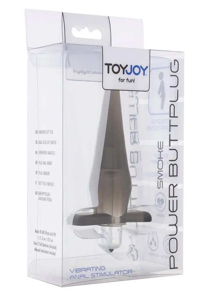 Анальна пробка ToyJoy Power Buttplug, 11.5 см (сірий) - фото 3
