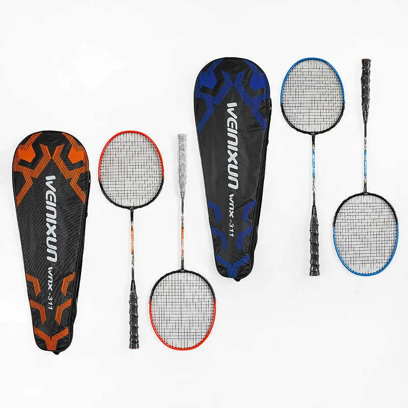 Набор для бадминтона TK Sport, 2 ракетки с металлическим каркасом, в чехле C70207 (в ассортименте) - фото 2