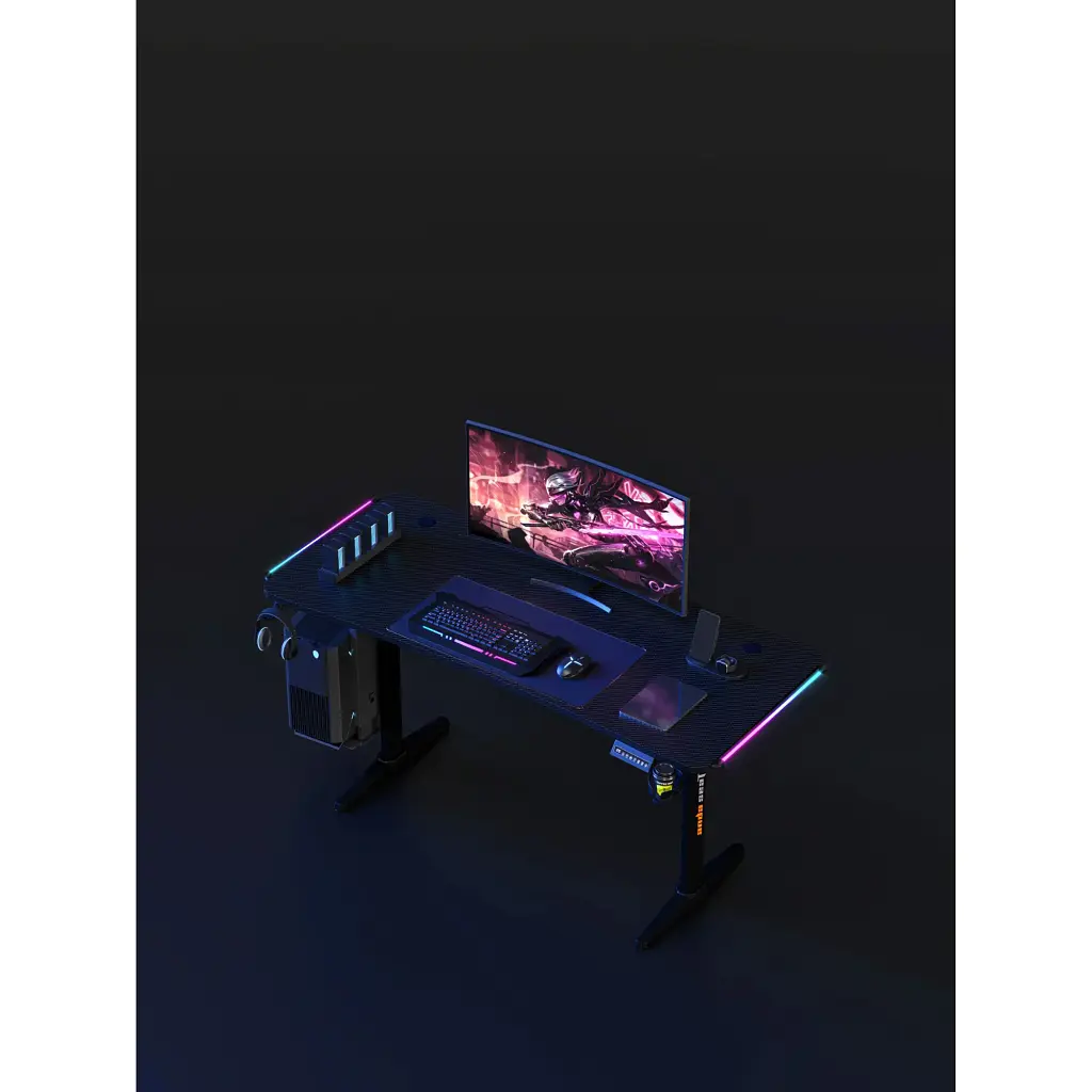 Комп'ютерний ігровий стіл Anda Seat Terminator RGB (AD-D-DD1-1600L-01-BB) [123502] - фото 8
