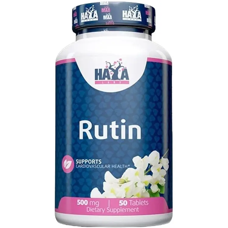Рутин Haya Labs Rutin Вітамін Р, цитрусовий флавоноїд 50 таблеток (820240) - фото 1