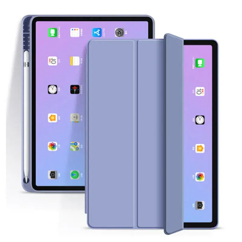 Чохол до планшета BeCover Tri Fold Soft TPU mount Apple Pencil Apple iPad 10.9" 2022/24/11" 2025 Purple (708463) - фото 2