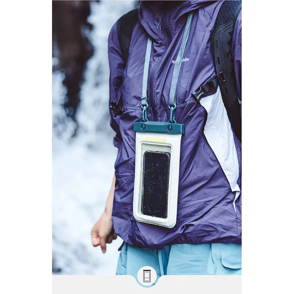 Водонепроникний чохол для телефону Naturehike CNK2300BS015, синій - фото 6