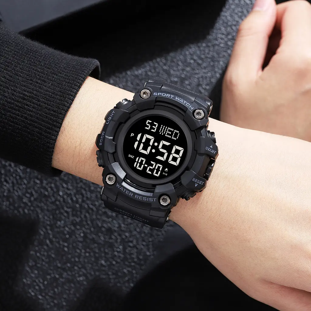 Чоловічий наручний годинник 1968 All Black Skmei acs0030455 - фото 3