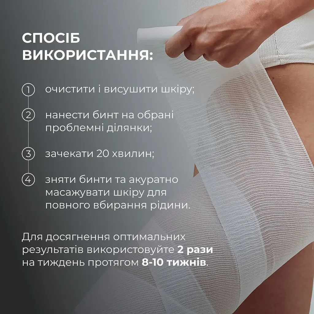 Набор антицеллюлитных разогревающих обертываний Hillary Heating Anti-Cellulite Wrap Set - фото 7