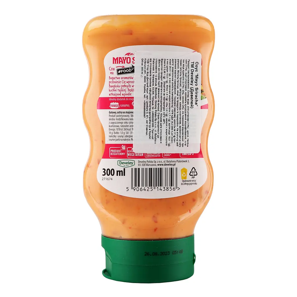 Соус Develey Mayo Sriracha 300 мл - фото 3