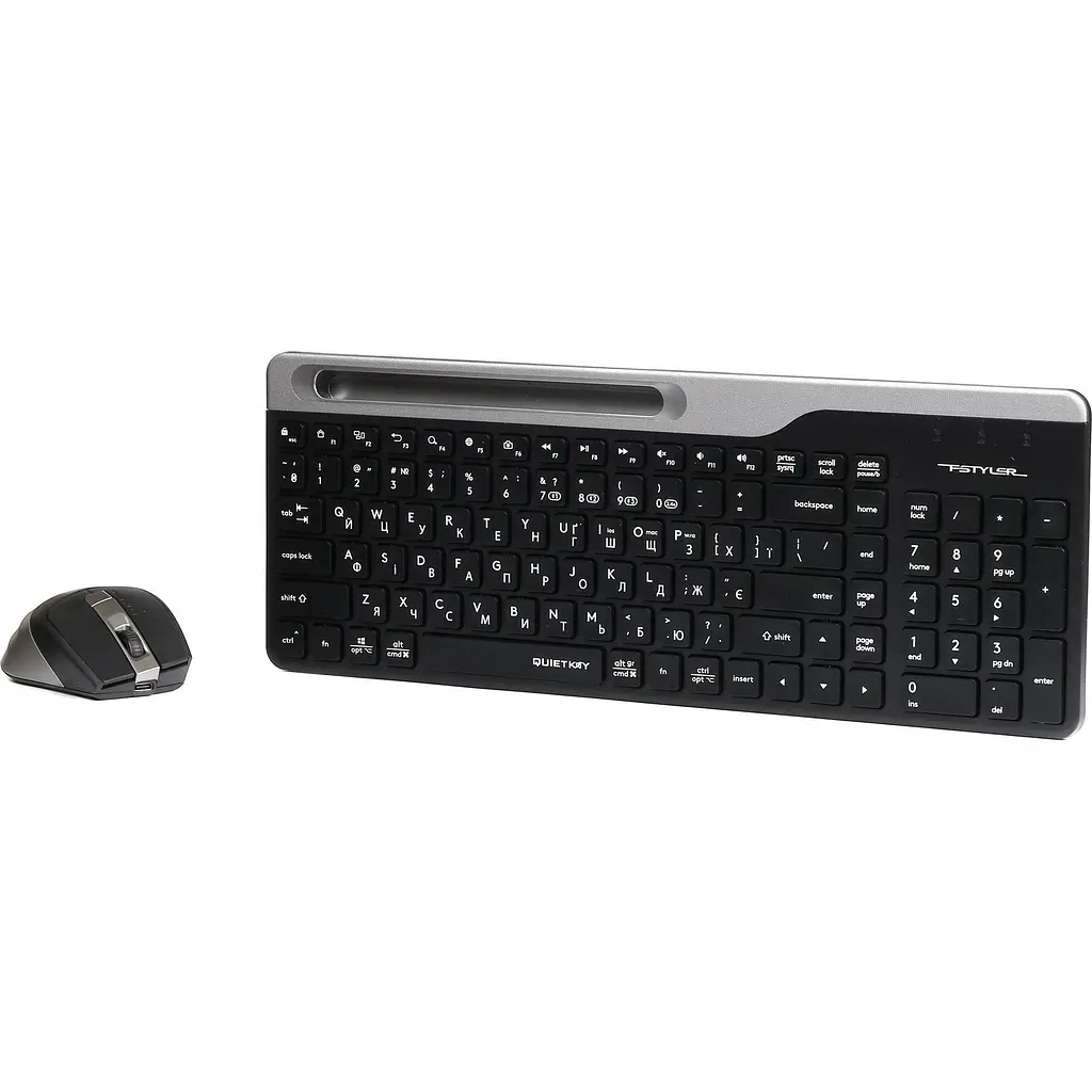 Комплект (клавіатура + миша) A4Tech Fstyler FB2535CS Smoky Grey [138919] - фото 3