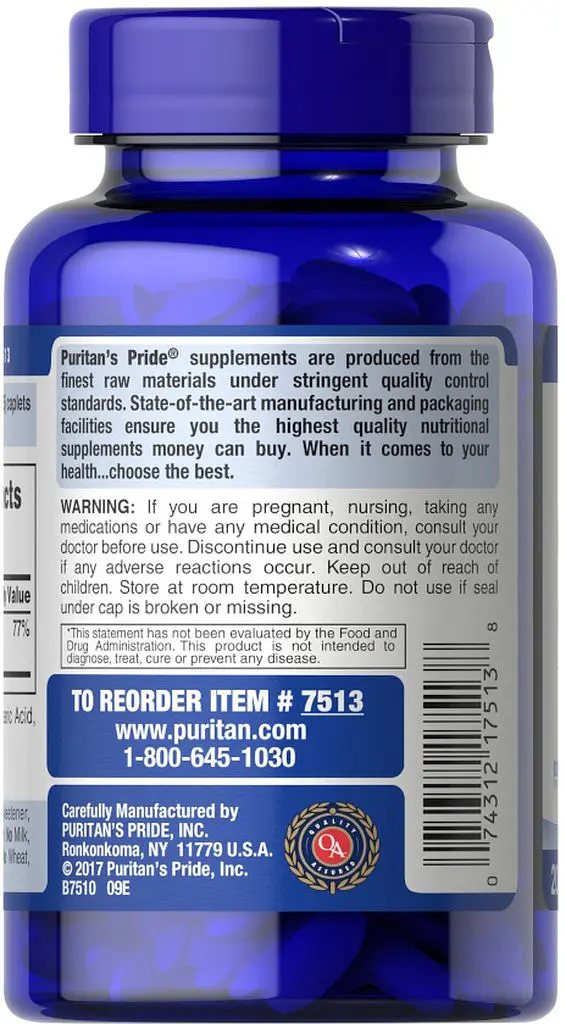 Вітаміни та мінерали Puritan's Pride Calcium Citrate 200 mg, 200 каплет - фото 3