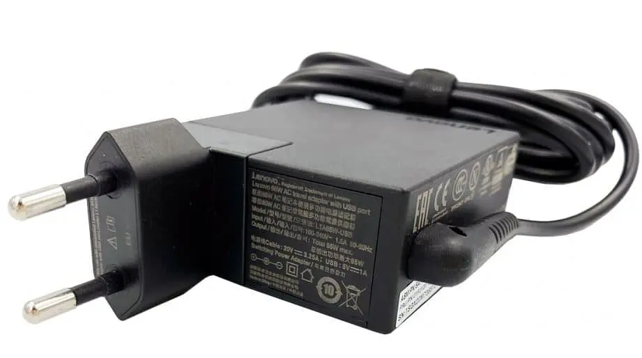 Блок питания для ноутбука Lenovo 65W 20V, 3.25A, 4.0/1.7, + 5V/1A/USB (LTA65W-USB / A40372) - фото 3