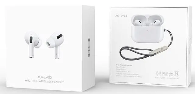Безпроводові навушники XO EV52 AirPods Pro 2 ANC with Wireless Charging Case Білий - фото 2