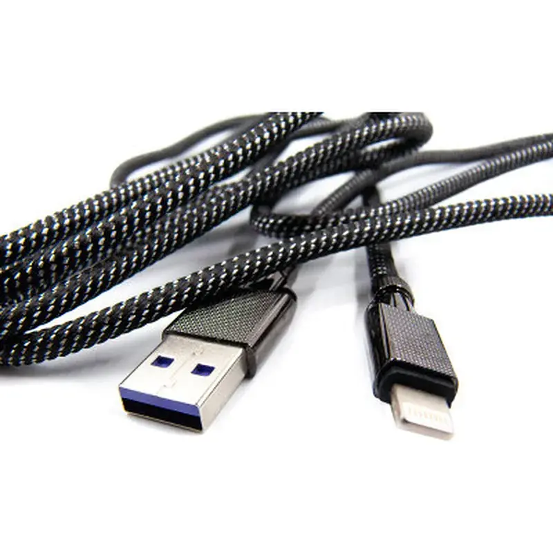 Дата кабель USB 3.0 AM to Lightning 1.0m 4A black Dengos (NTK-L-KPR-USB3-BLACK) - фото 4