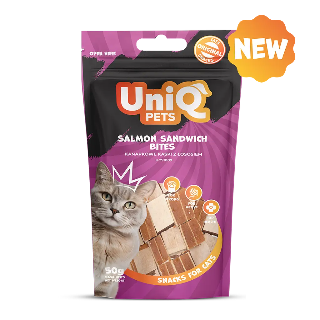 Ласощі для котів Uniq PETS CAT SNACKS MIMI Сендвічі з лососем, 50 г - фото 3