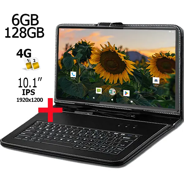 Планшет-телефон Hoozo Neo Tab 10 LTE 6GB/128GB DUAL SIM 10.1" IPS FULL HD 1920x1200 Grey + Чохол-клавіатура - фото 2