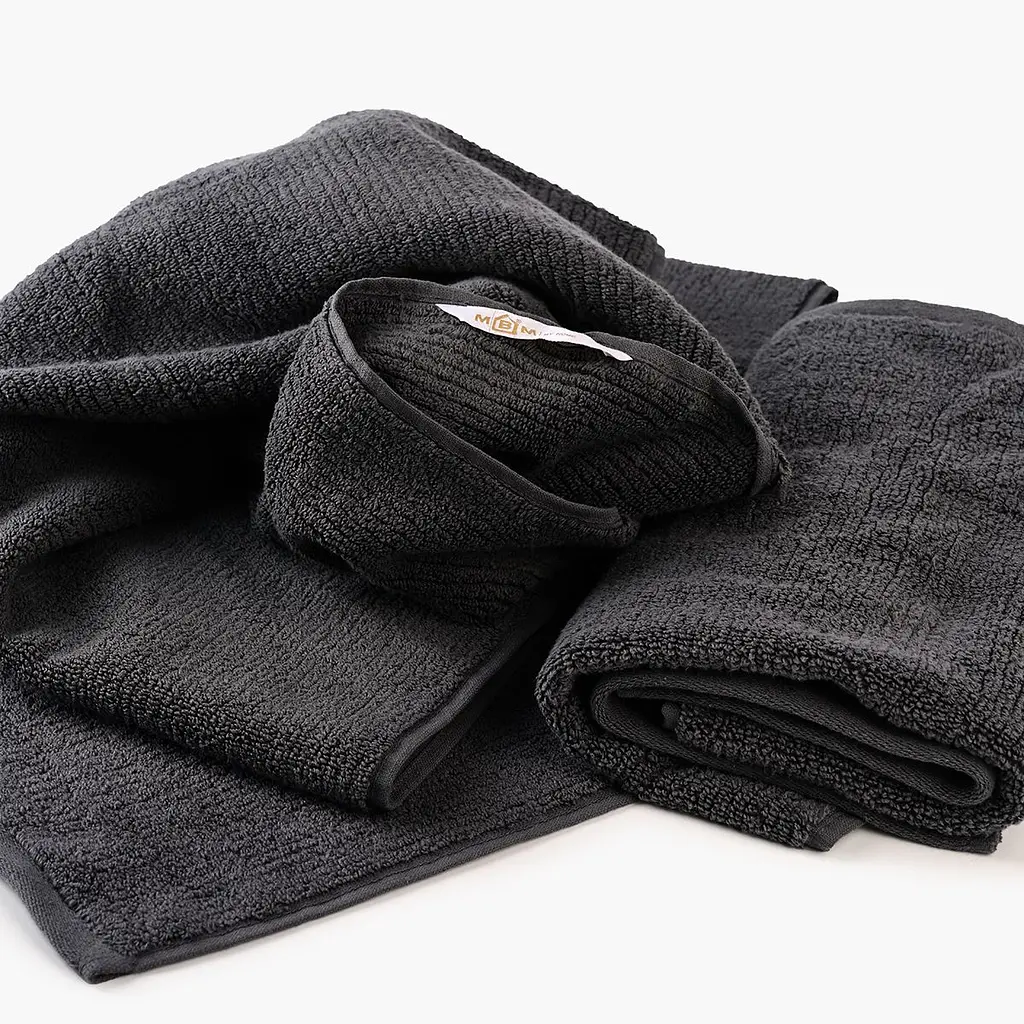 Рушник МВМ My Home Хвиля 30х50 см S темно-сірий (BT-08 S DARK GRAY) - фото 7