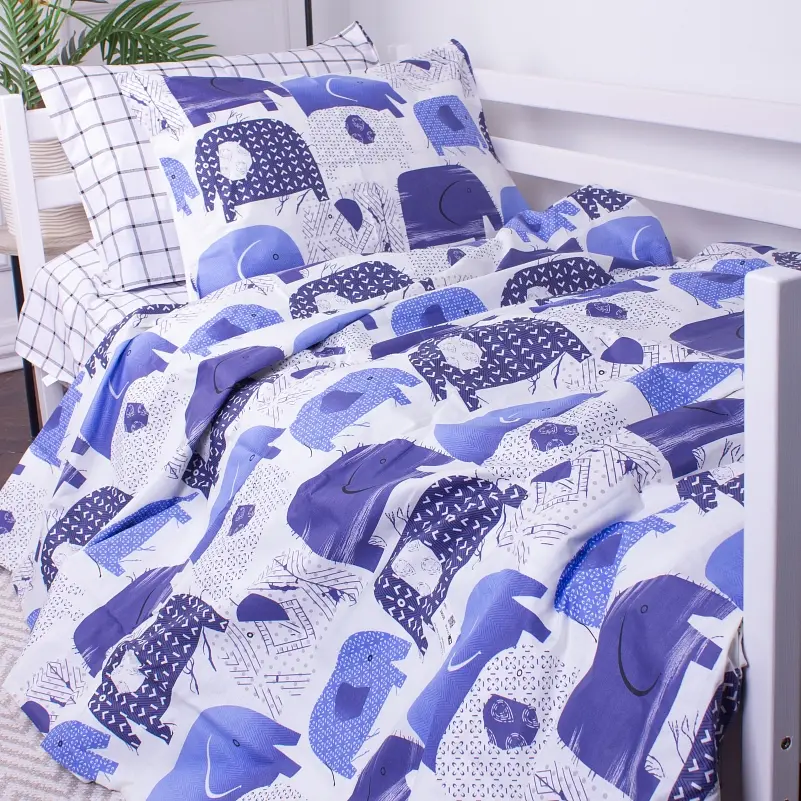 Комплект постільної білизни MirSon Kids Time 17-0133 Elephant, дитячий - фото 2
