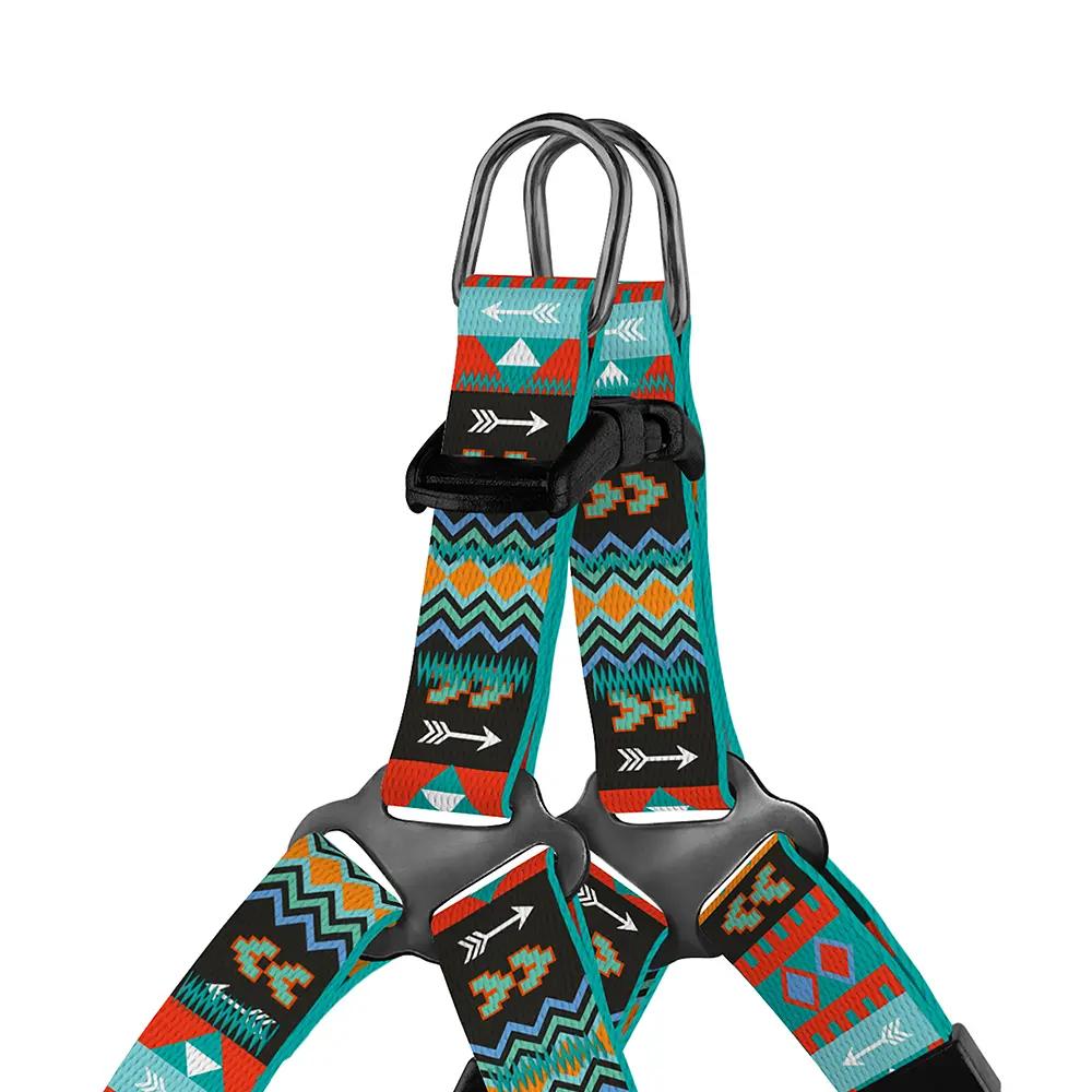 Шлея для собак мелких пород BronzeDog Urban Орнамент ацтеки XXS 24-30 см - фото 2