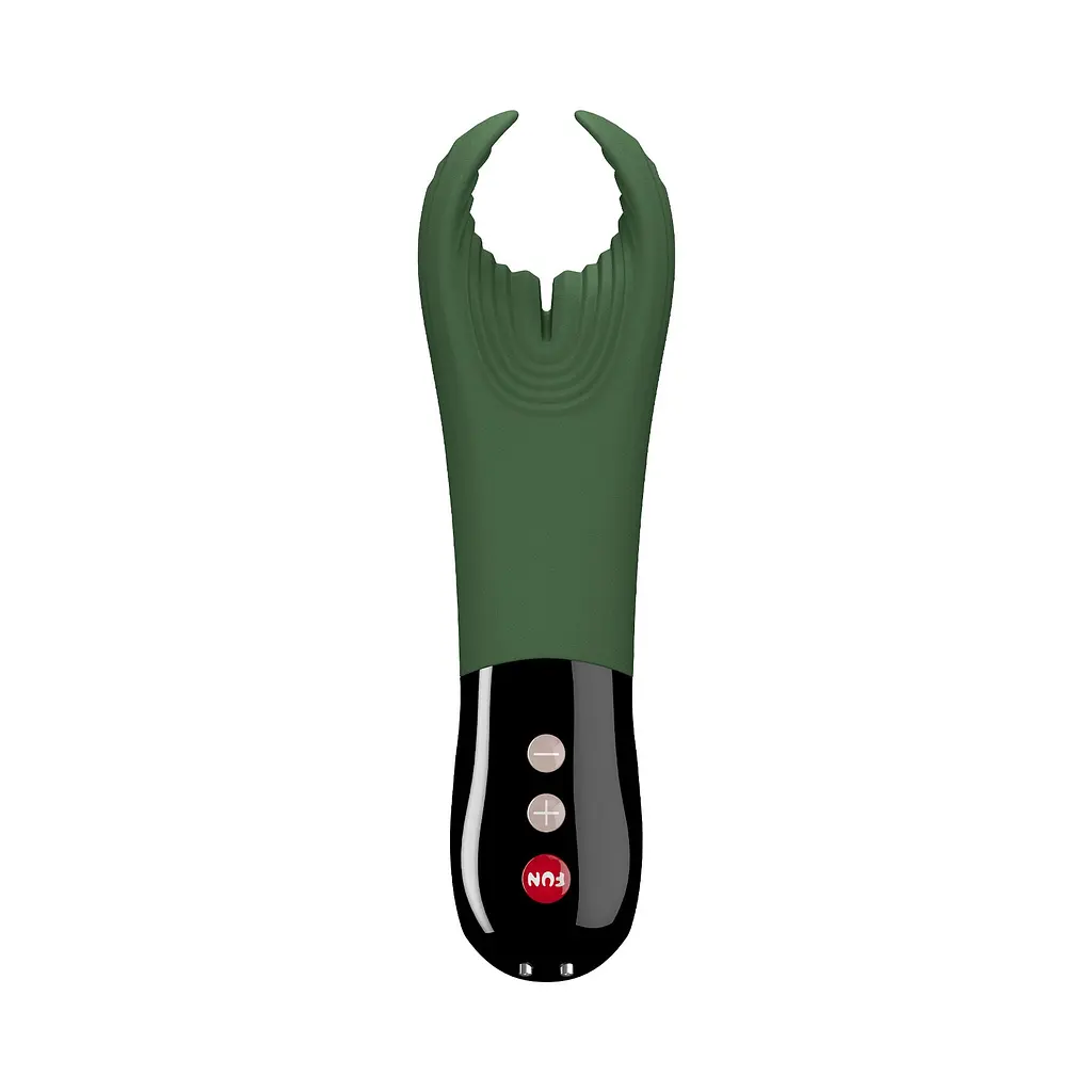 Вібратор для пеніса Fun Factory MANTA moss green/black, підходить для парних ігор - фото 3