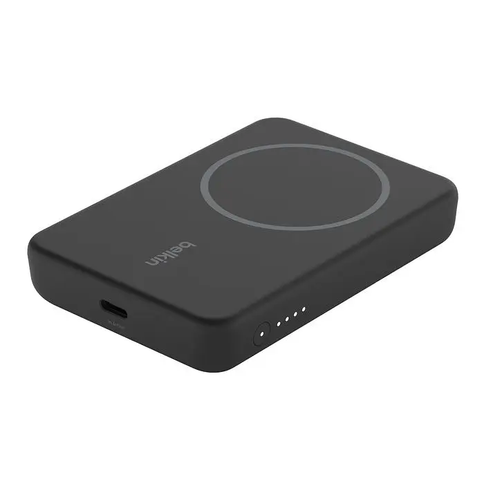 Портативний акумулятор із бездротовою зарядкою Power Bank Belkin Magnetic 5000 Black - фото 6