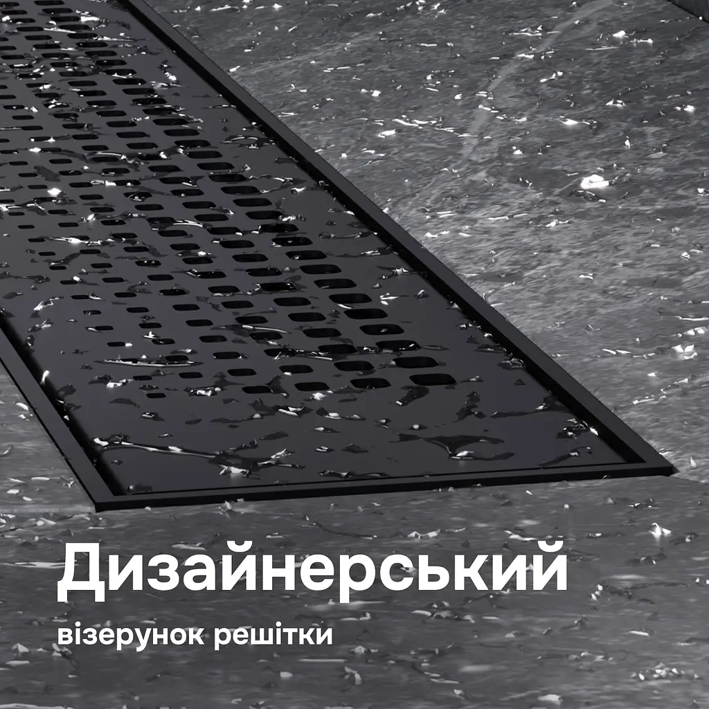 Трап для душу лінійний AM.PM Primeflow Cut Gradient 600 мм, універсальний затвор, чорний (W02SC-P11-060-01BM) - фото 3