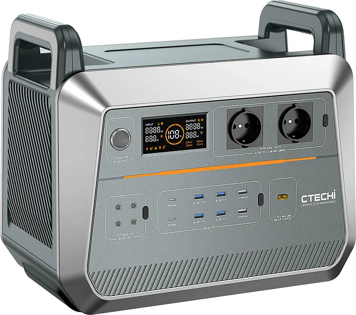 Зарядна станція CTECHi ST2000 Portable Power Station 2000W 1536Wh - фото 3